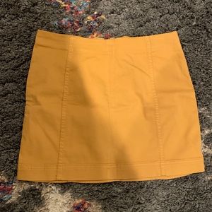 Mustard body con skirt